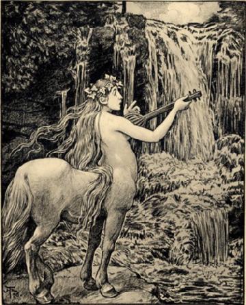 Exposition animaux fantastiques créatures femme centaure