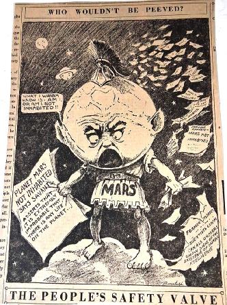 exposition planète Mars martiens humour