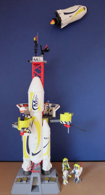 Exposition Planète Mars Mission Playmobil fusée